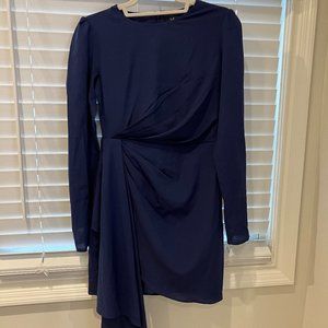 Lulus asymmetrical blue dress size S